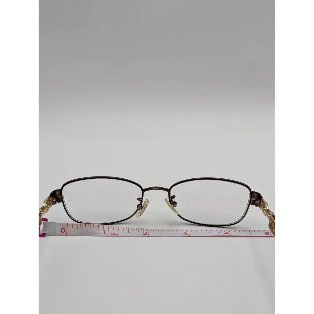 Coach HC5054 Faina 9187 Satin Brown Dark Tortoise Gold Eyeglass Frames 51-17 135